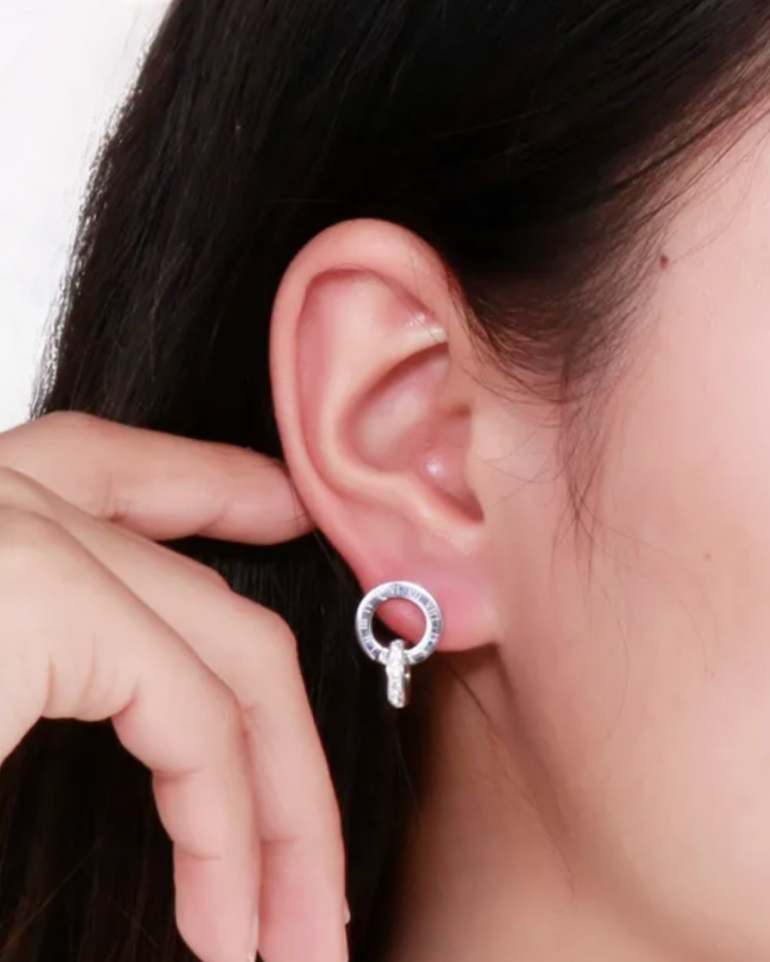 SILVER ROMAN EARRINGS