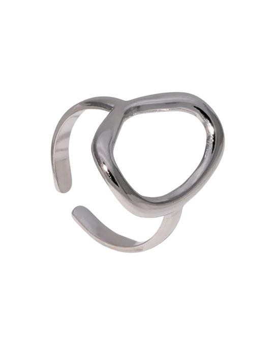 SILVER EGG RING